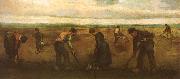 Vincent Van Gogh Farmers Planting Potatoes (nn04) oil painting artist